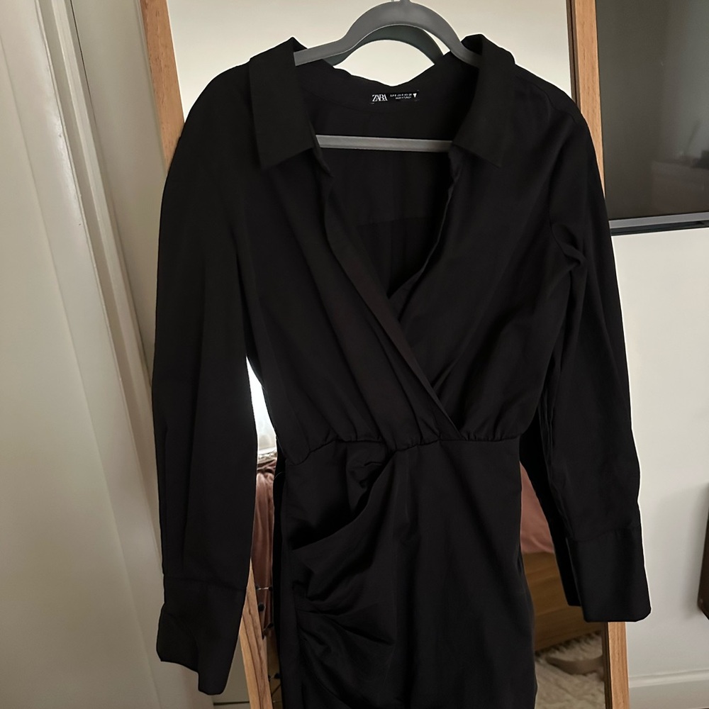 Zara Black Wrap Dress